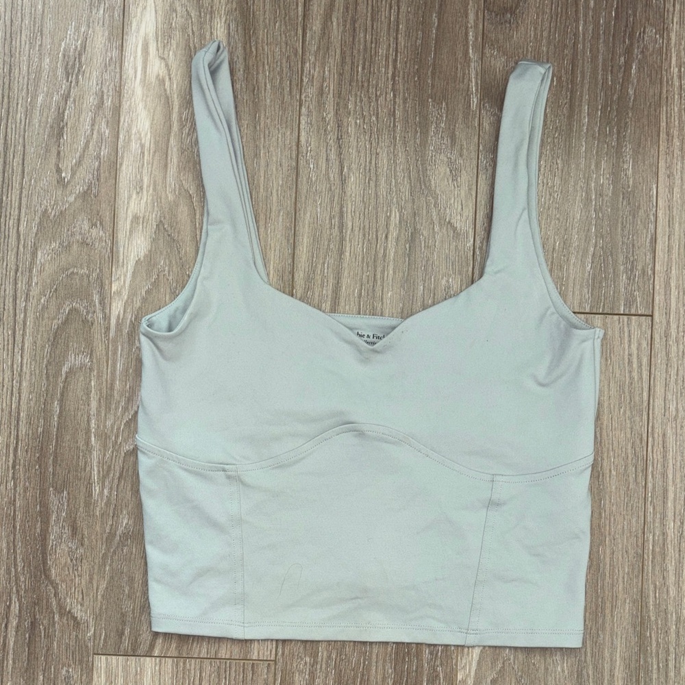 Abercrombie Women’s Light Blue Cropped Tank Top